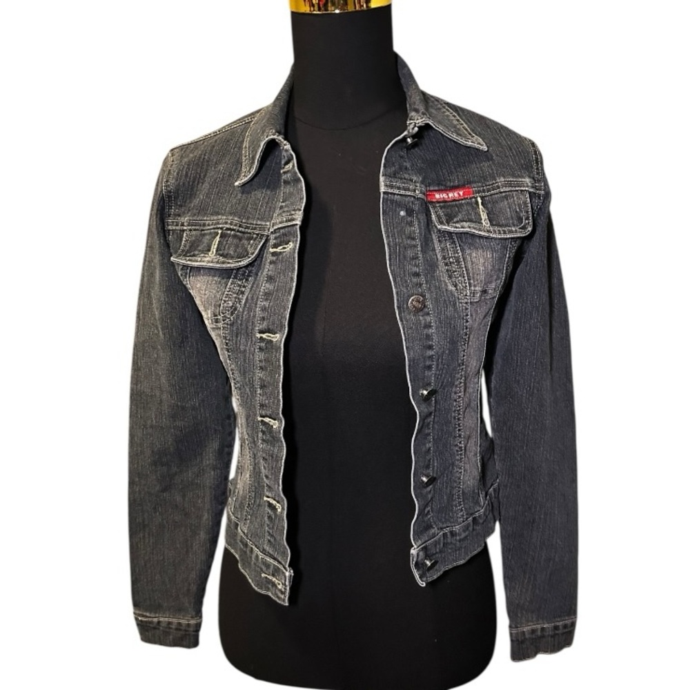 Big Rey Girls Classic Washed Design Denim Jacket Size Medium
